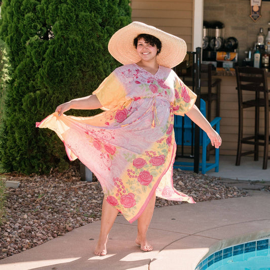 Warehouse Summer Closeout: Aanya Adjustable Long Kaftan Dress