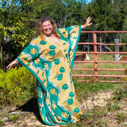 Warehouse Summer Closeout: Aanya Adjustable Long Kaftan Dress