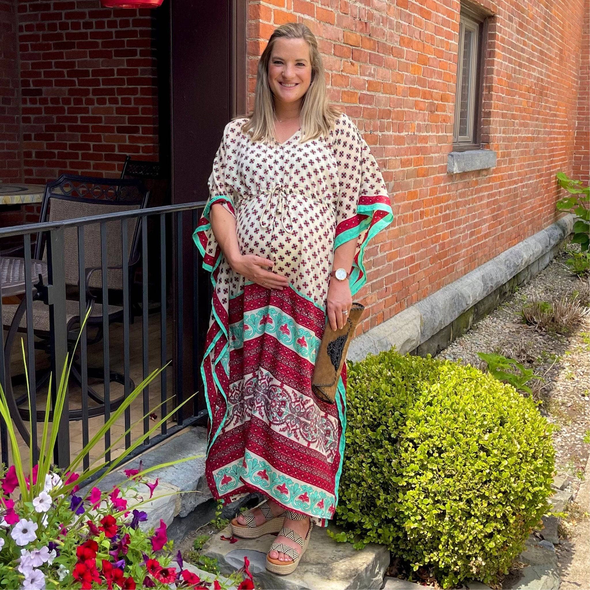 Warehouse Summer Closeout: Aanya Adjustable Long Kaftan Dress