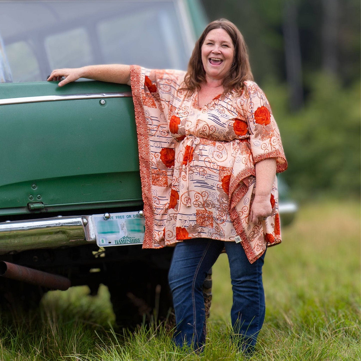 Warehouse Summer Closeout: Aanya Adjustable Short Kaftan