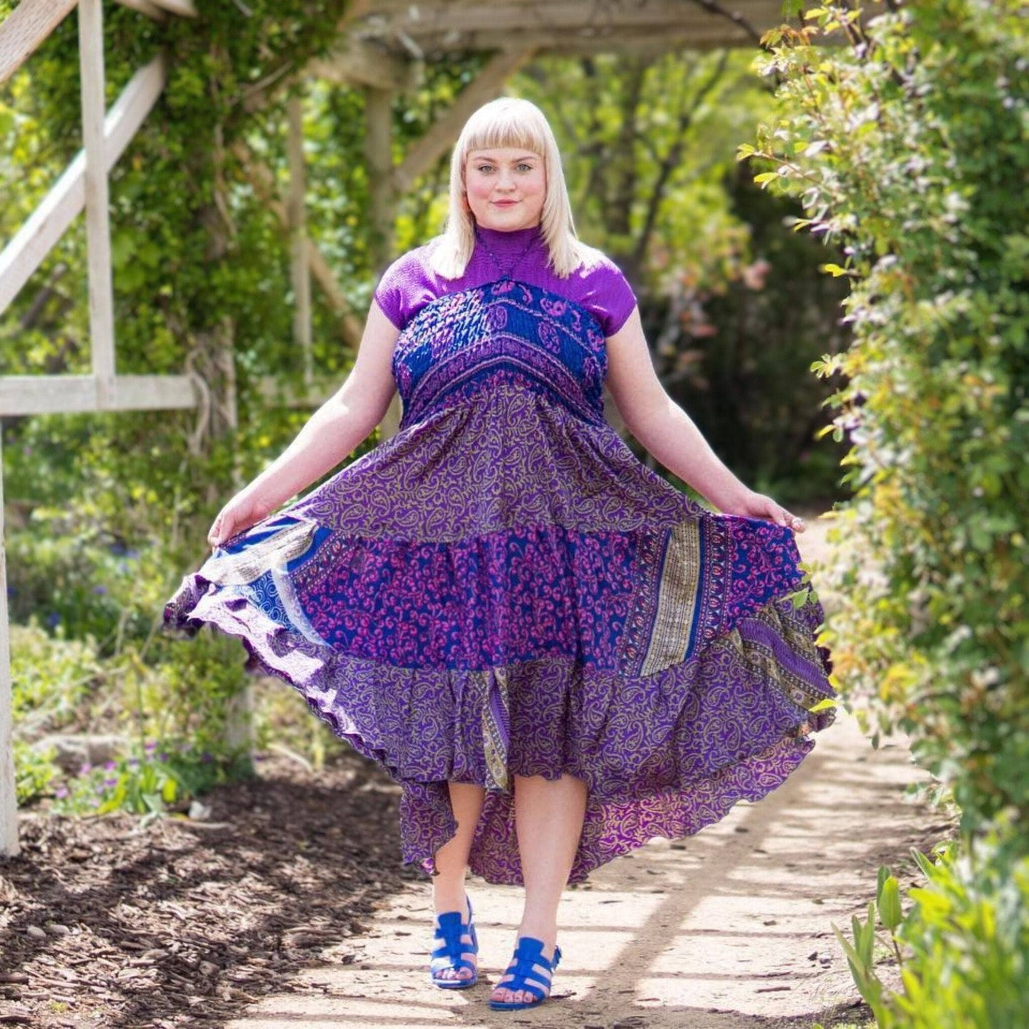 Warehouse Closeout:  Sedona Patchwork Dress 00-8