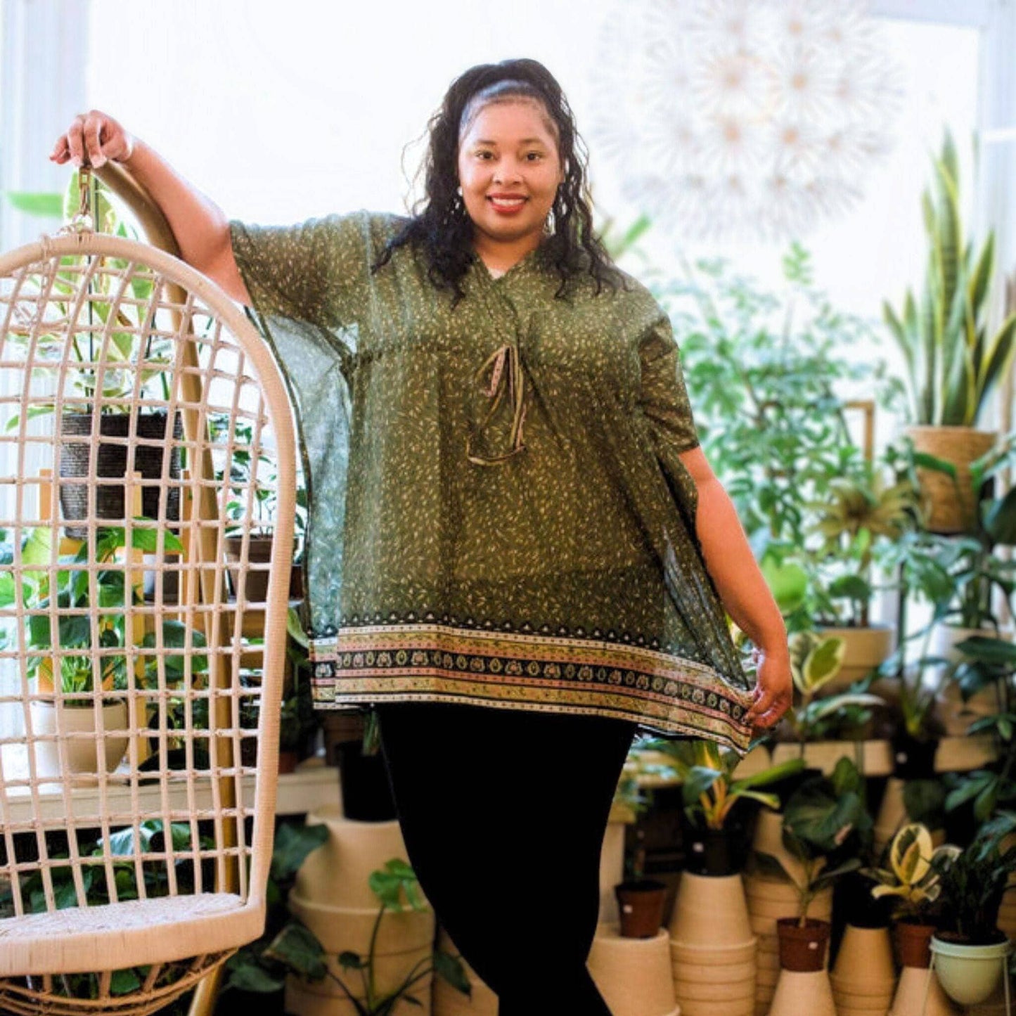 Warehouse Summer Closeout: Aanya Adjustable Short Kaftan