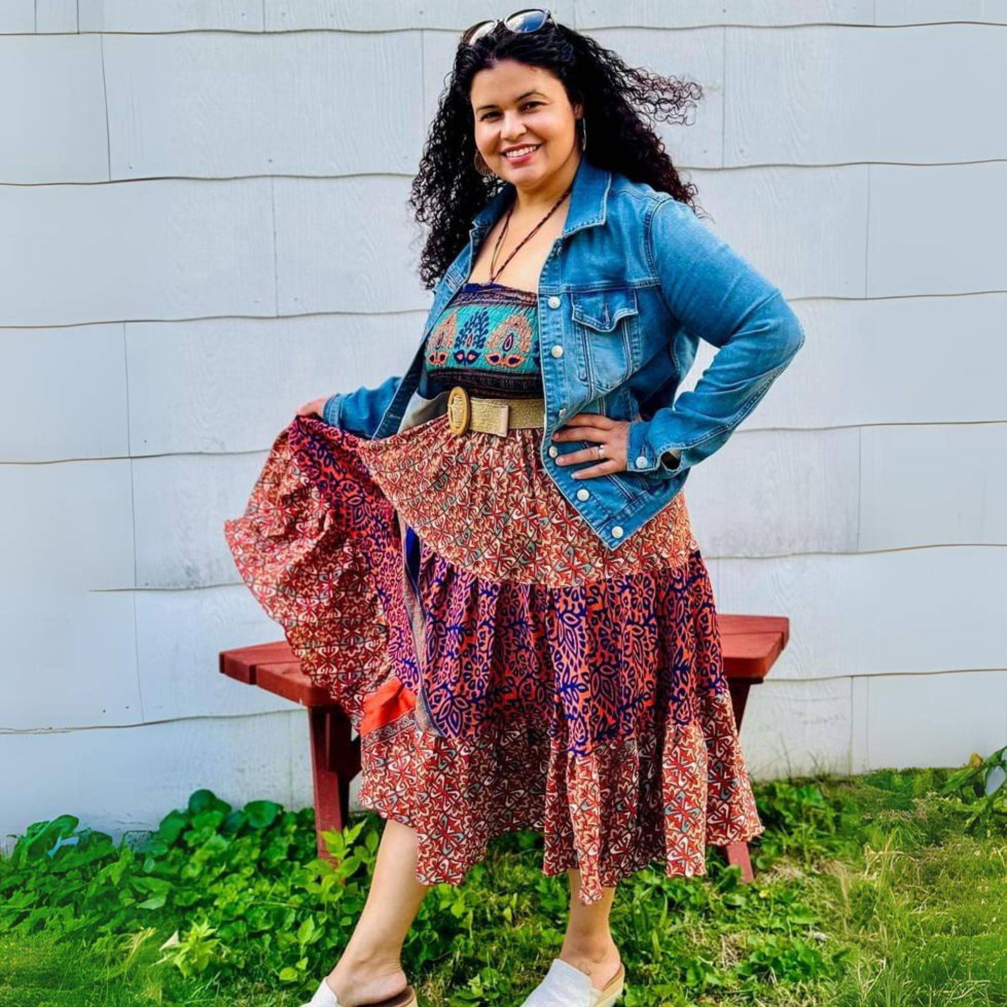 Warehouse Closeout:  Sedona Patchwork Dress 00-8