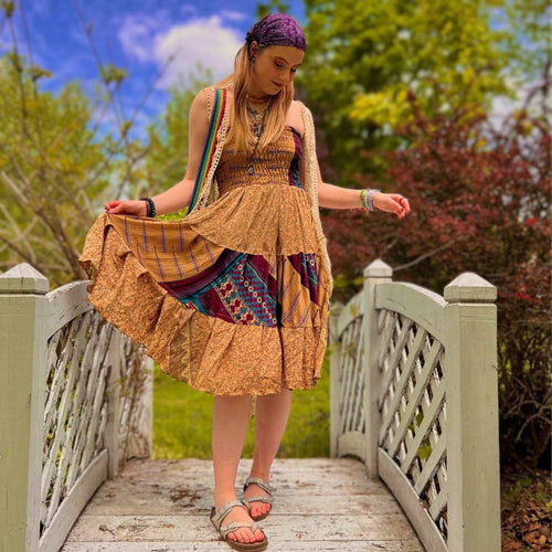 Warehouse Closeout:  Sedona Patchwork Dress 00-8