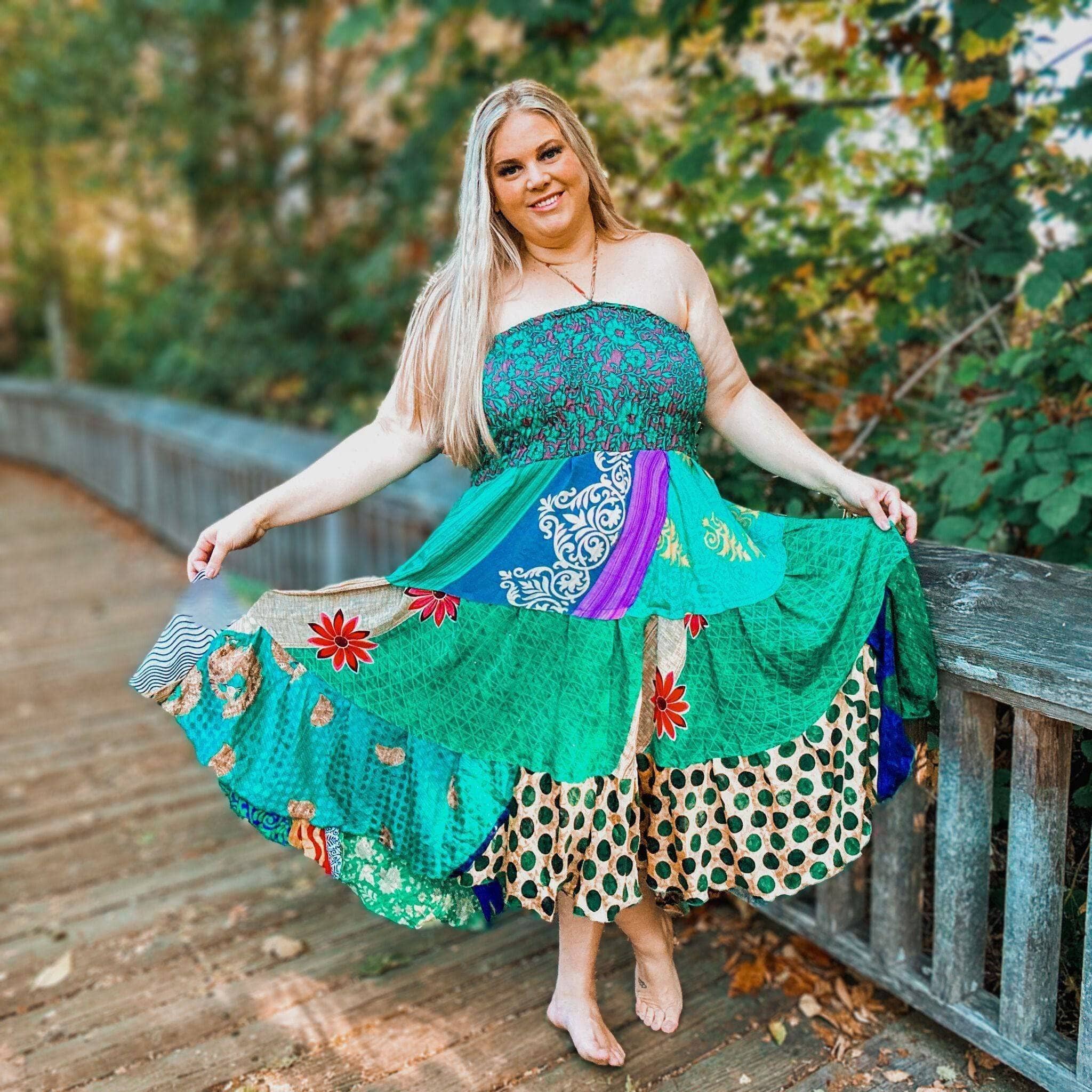 Warehouse Closeout:  Sedona Patchwork Dress 00-8
