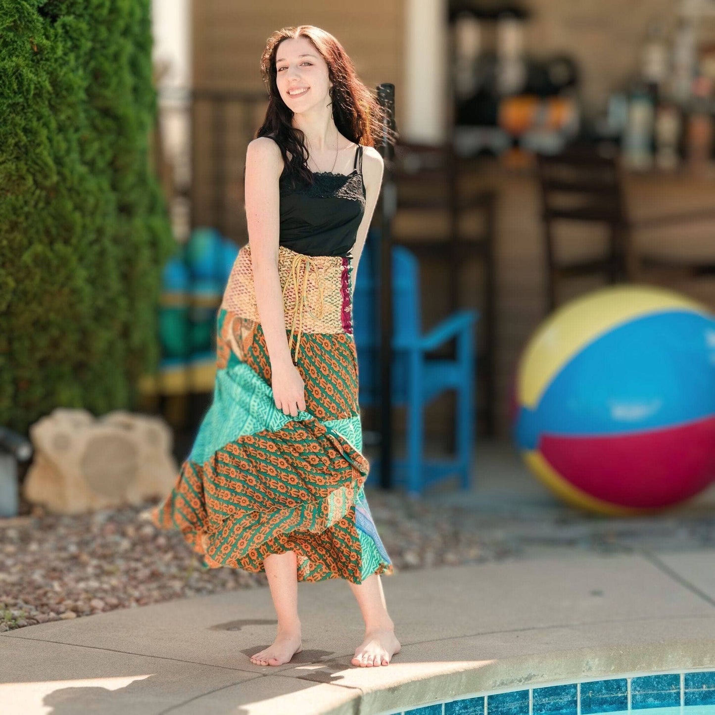Warehouse Closeout:  Sedona Patchwork Dress 00-8