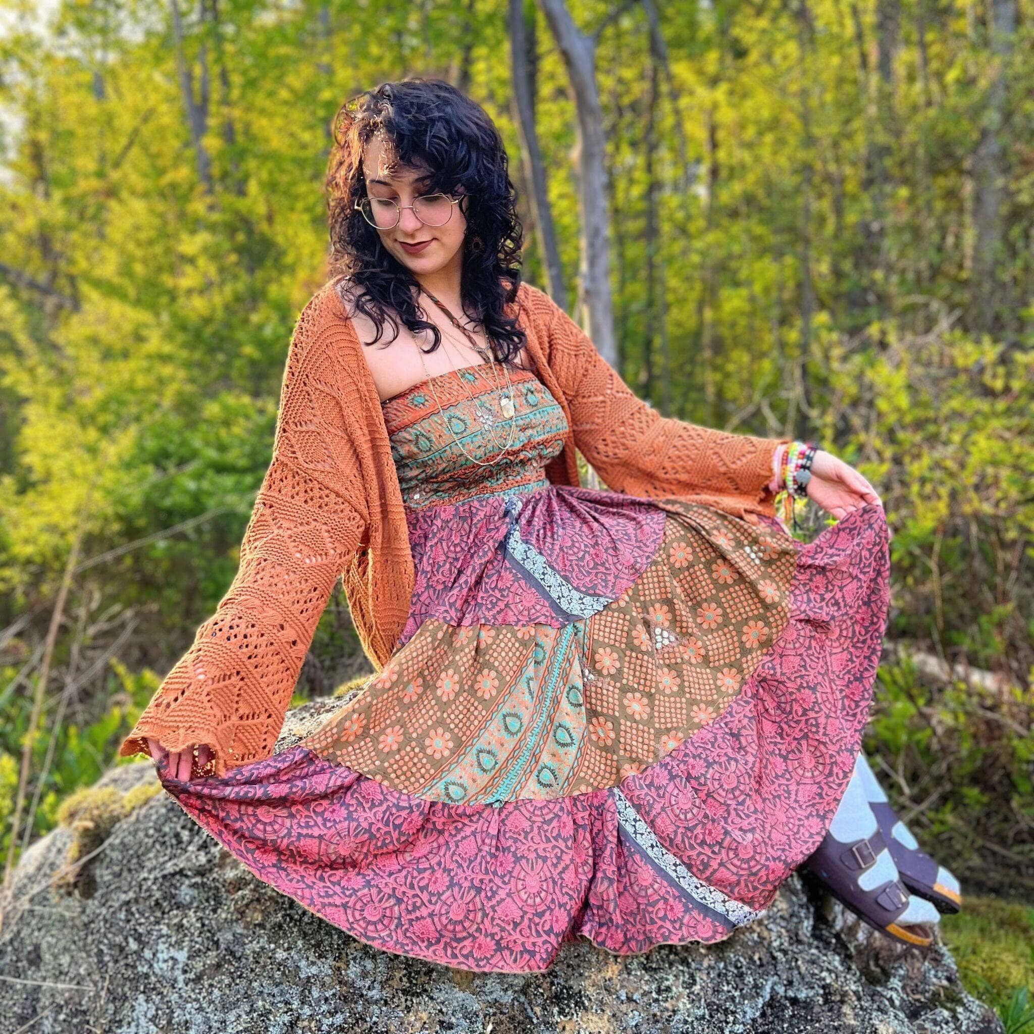 Warehouse Closeout:  Sedona Patchwork Dress 00-8